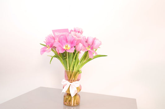 "Lovergirl" Pink Tulip Bouquet