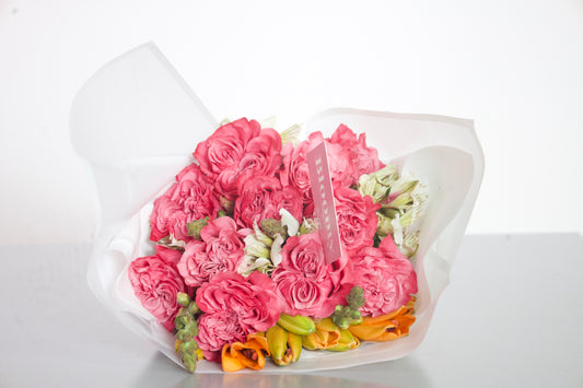 "Pink Paloma" Multi-Flower Bouquet