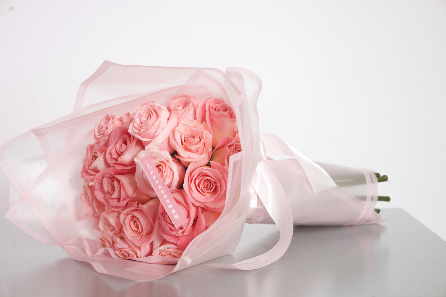 "Pretty in Pink" Blush Pink Rose Bouquet