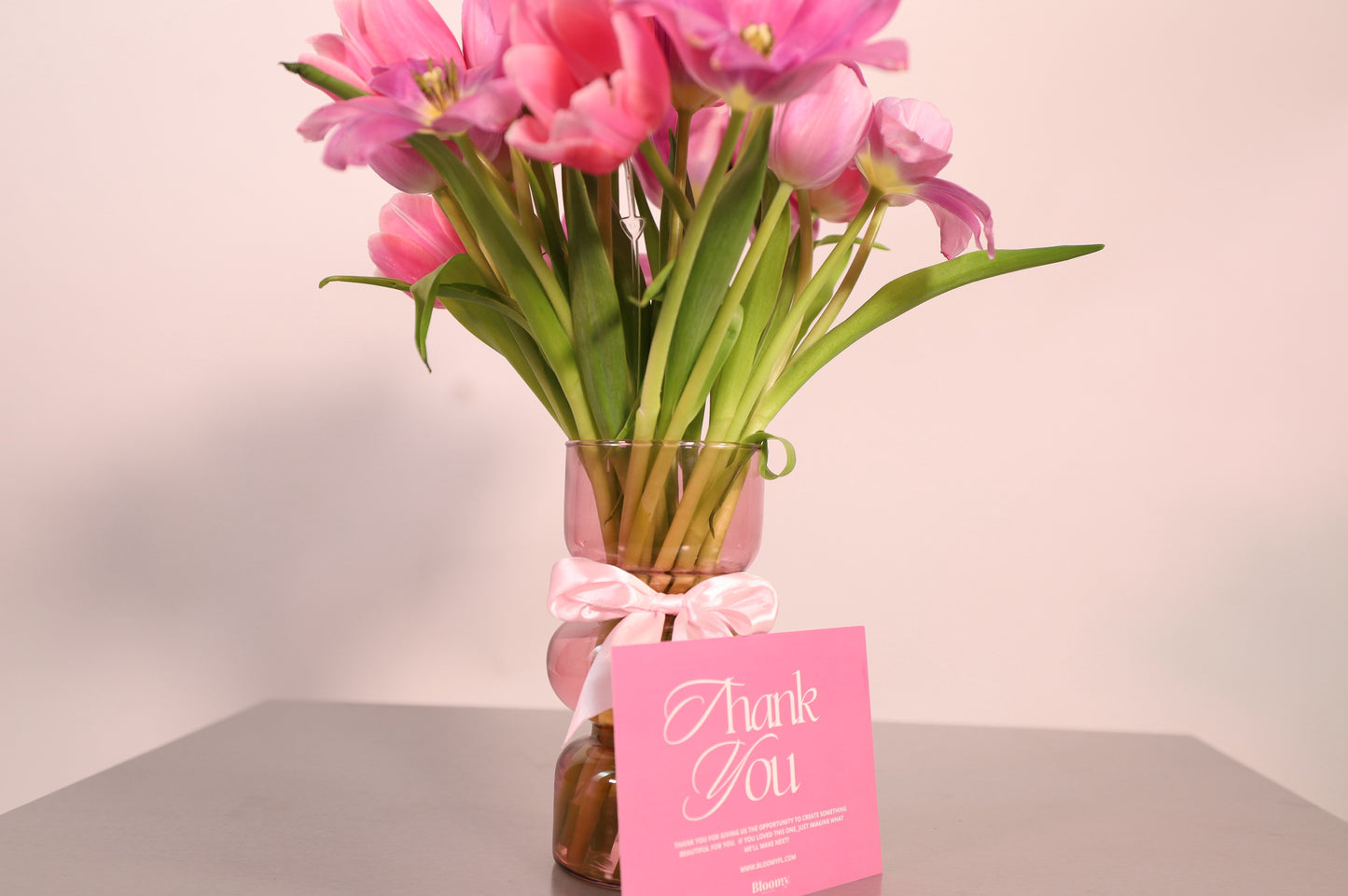 "Lovergirl" Pink Tulip Bouquet
