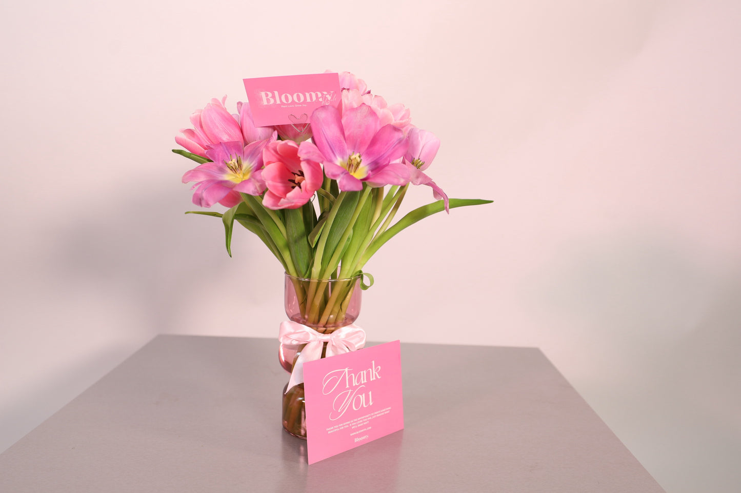 "Lovergirl" Pink Tulip Bouquet