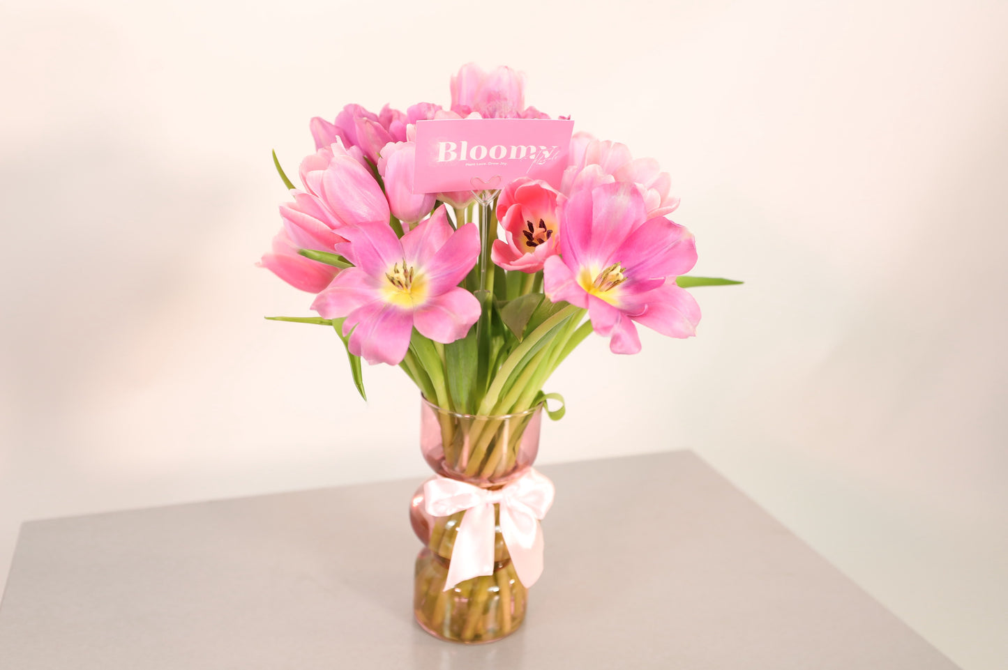 "Lovergirl" Pink Tulip Bouquet