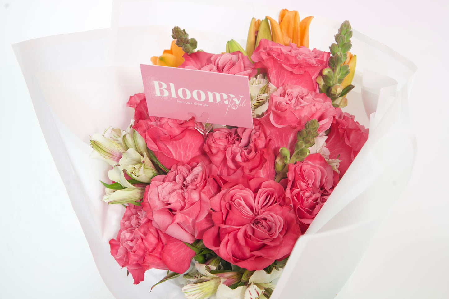 "Pink Paloma" Multi-Flower Bouquet